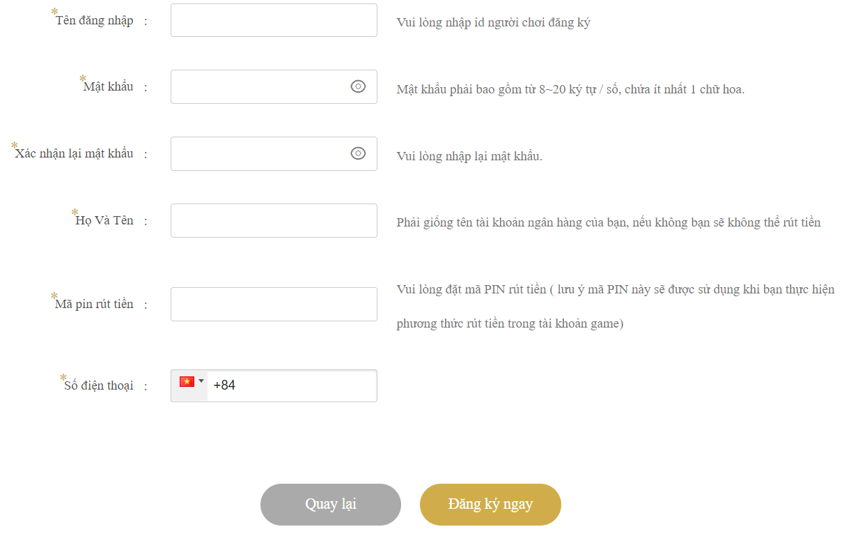 Đăng ký tài khoản game nổ hũ Long Long Long tại SV66