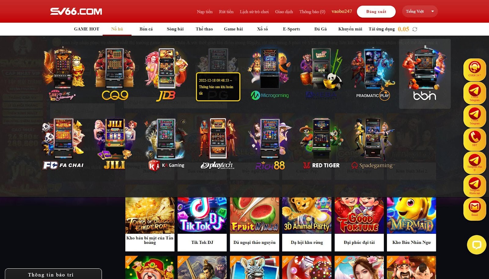 Giới thiệu chung về sảnh cược Bbin Gaming tại SV66