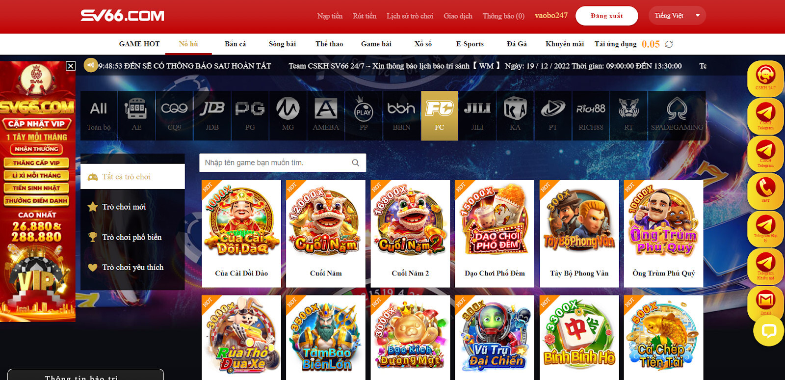 Hướng dẫn chơi game Của Cải Dồi Dào SV66