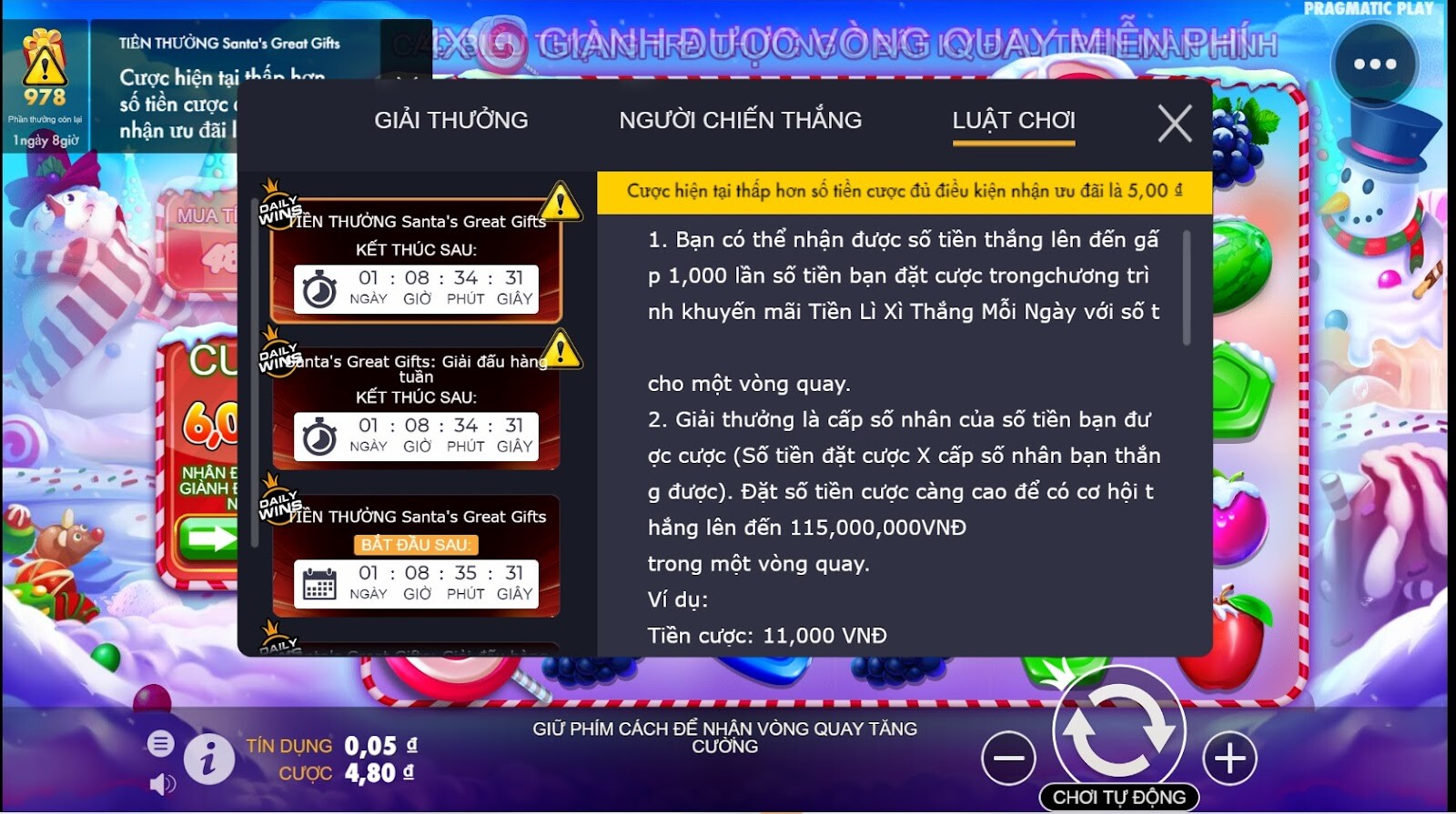 Nắm luật chơi trước khi tham gia trải nghiệm game 
