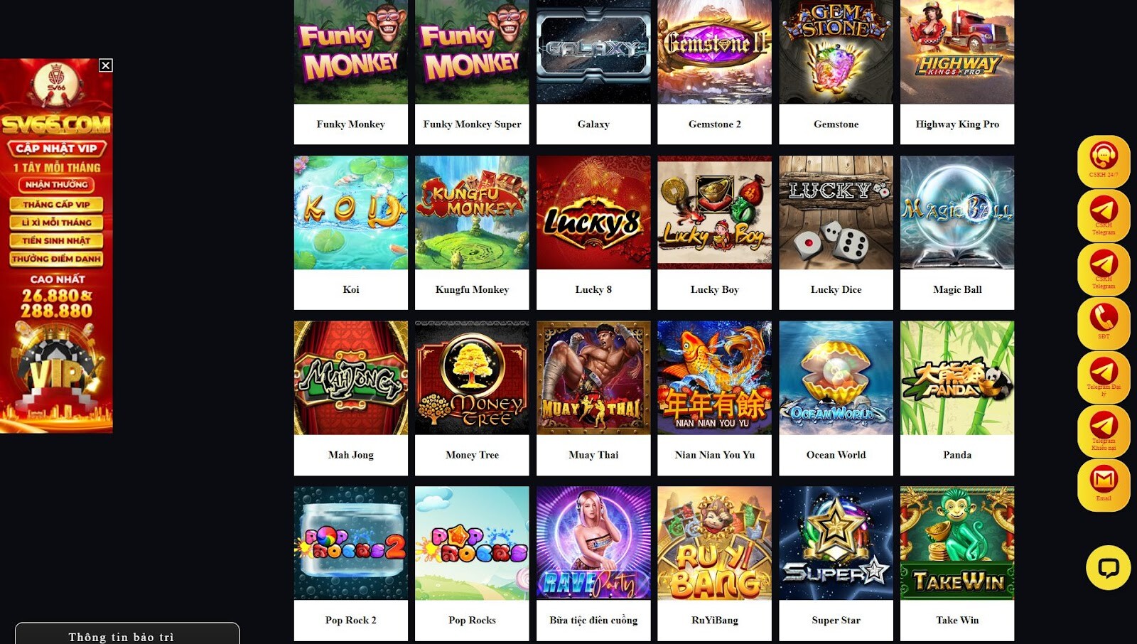 Nhà cái SV66 mang đến cả hai phiên bản Pop Rocks để anh em chọn lựa