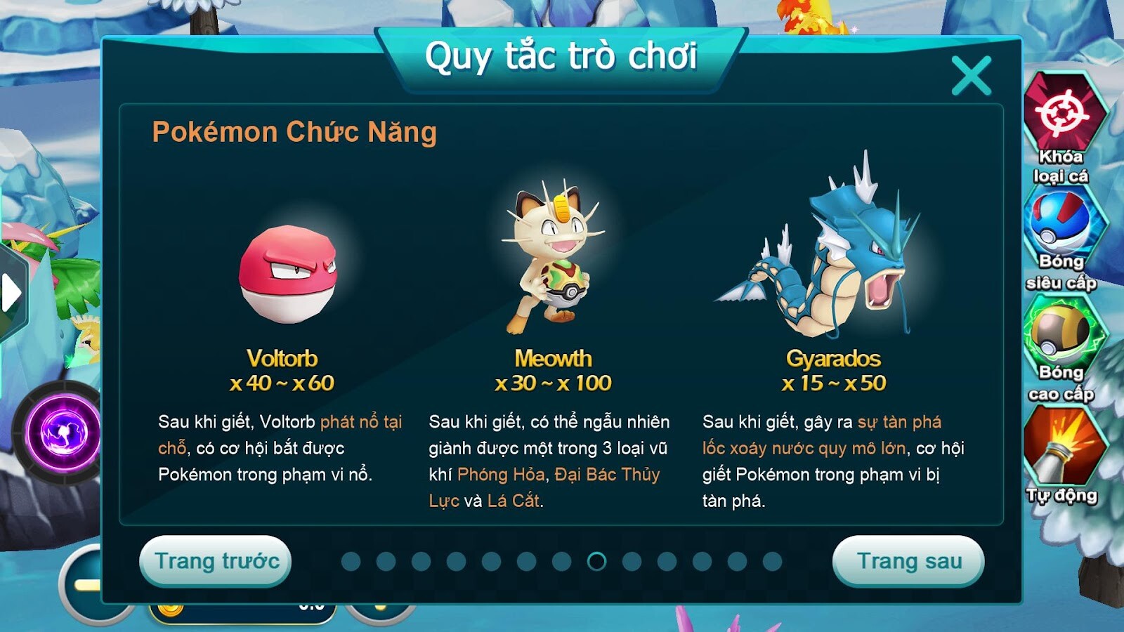 Đối với Pokemon chức năng