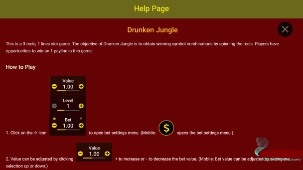 Drunken Jungle là game slot có sự đơn giản về luật chơi nên thích hợp với mọi người