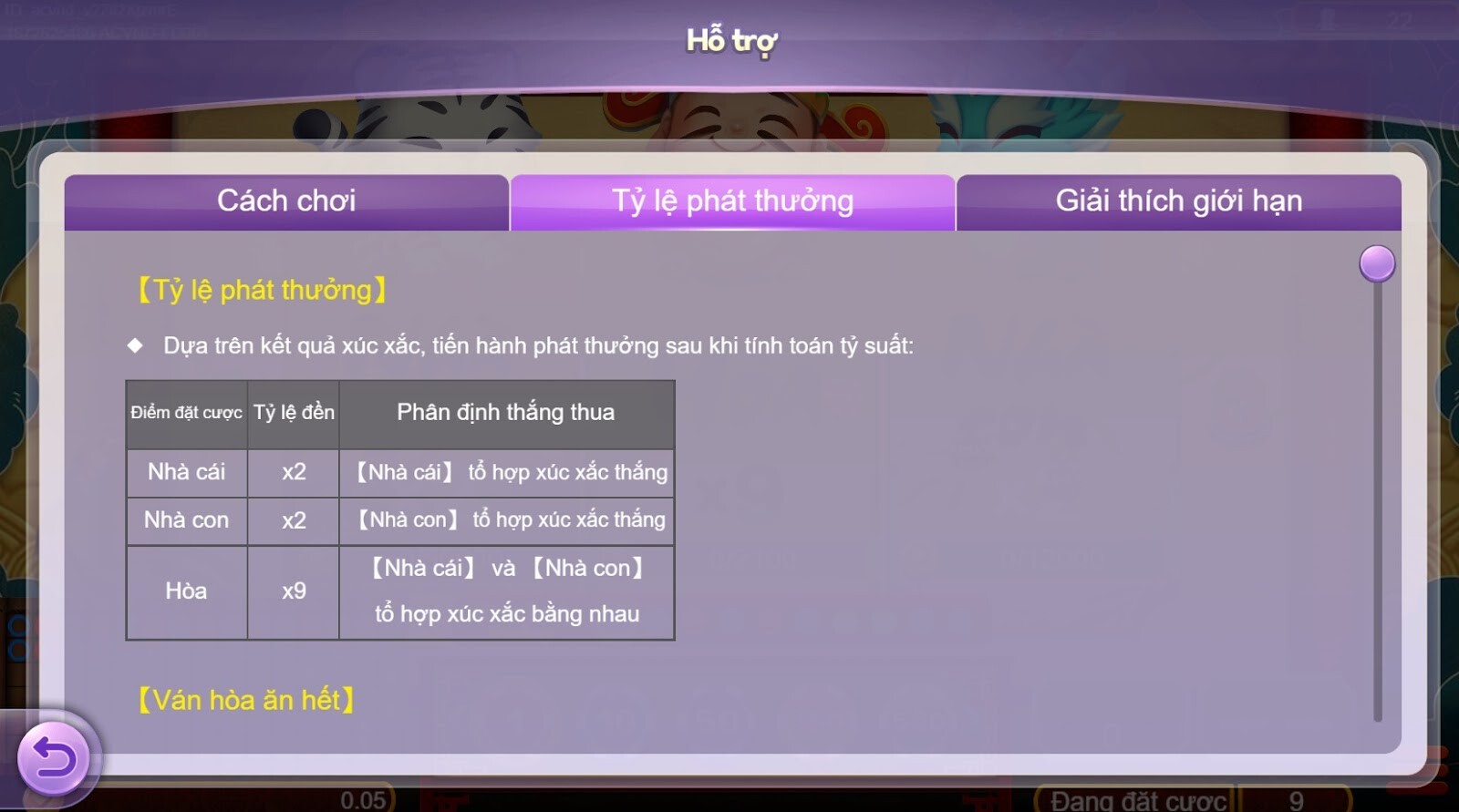 Luật chơi Xúc Xắc Phú Quý SV66 khá đơn giản  