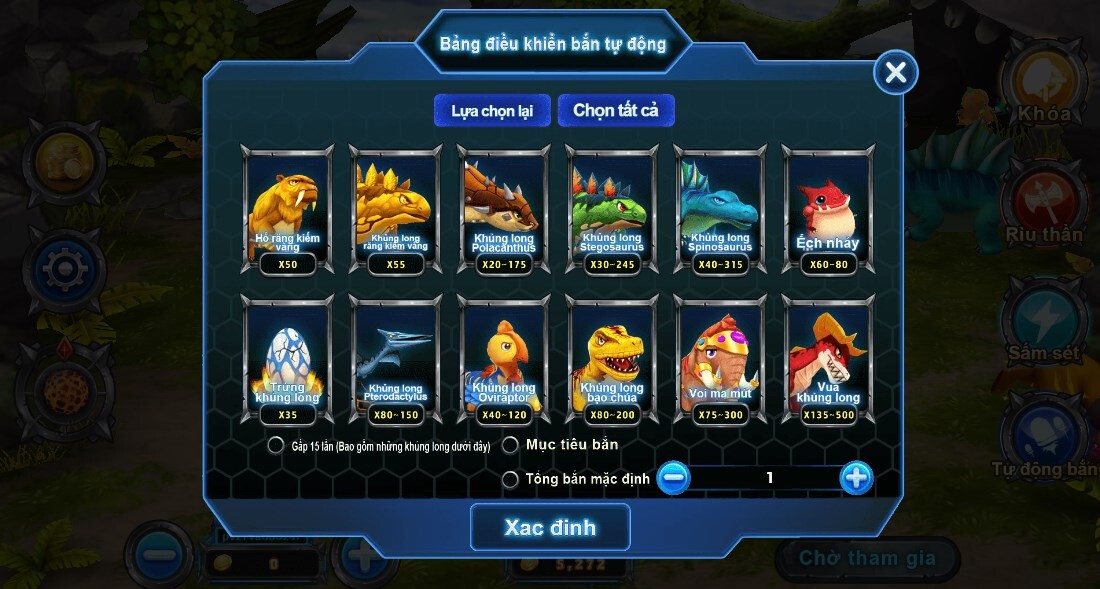 Mỗi sinh vật trong Truyền thuyết Săn Rồng SV66 sẽ mang giá trị thưởng khác nhau