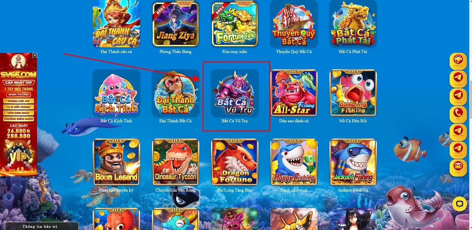 Sơ lược về game Bắt Cá Vũ Trụ SV66 là gì?