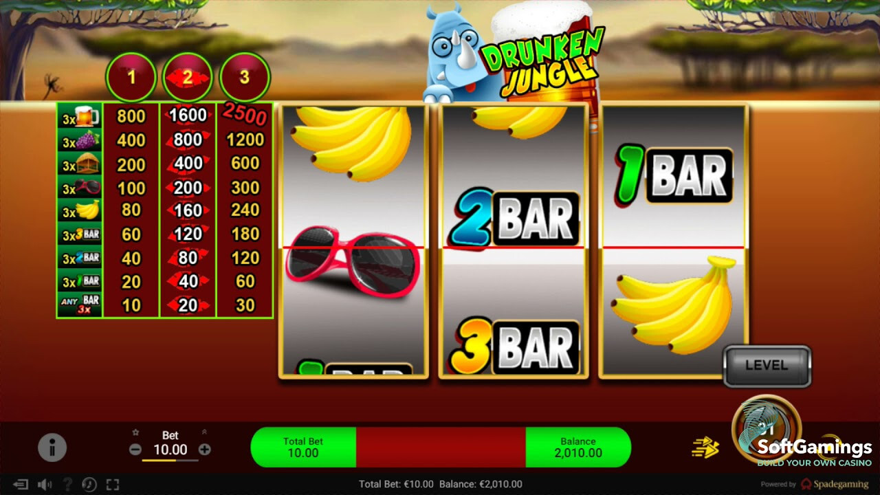 Tham gia Drunken Jungle anh em sẽ thấy được sự đơn giản trong hình thức đặt cược
