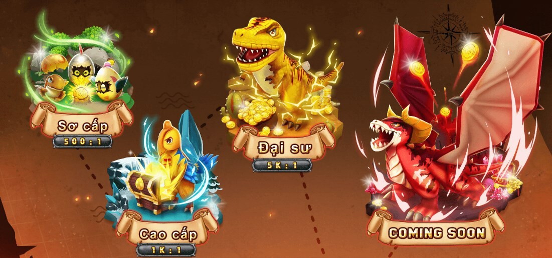 Truyền thuyết Săn Rồng SV66 có 3 phòng chơi cho người chơi lựa chọn