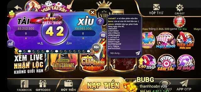 Mọi giao dịch tại cổng game đều nhanh và tiện