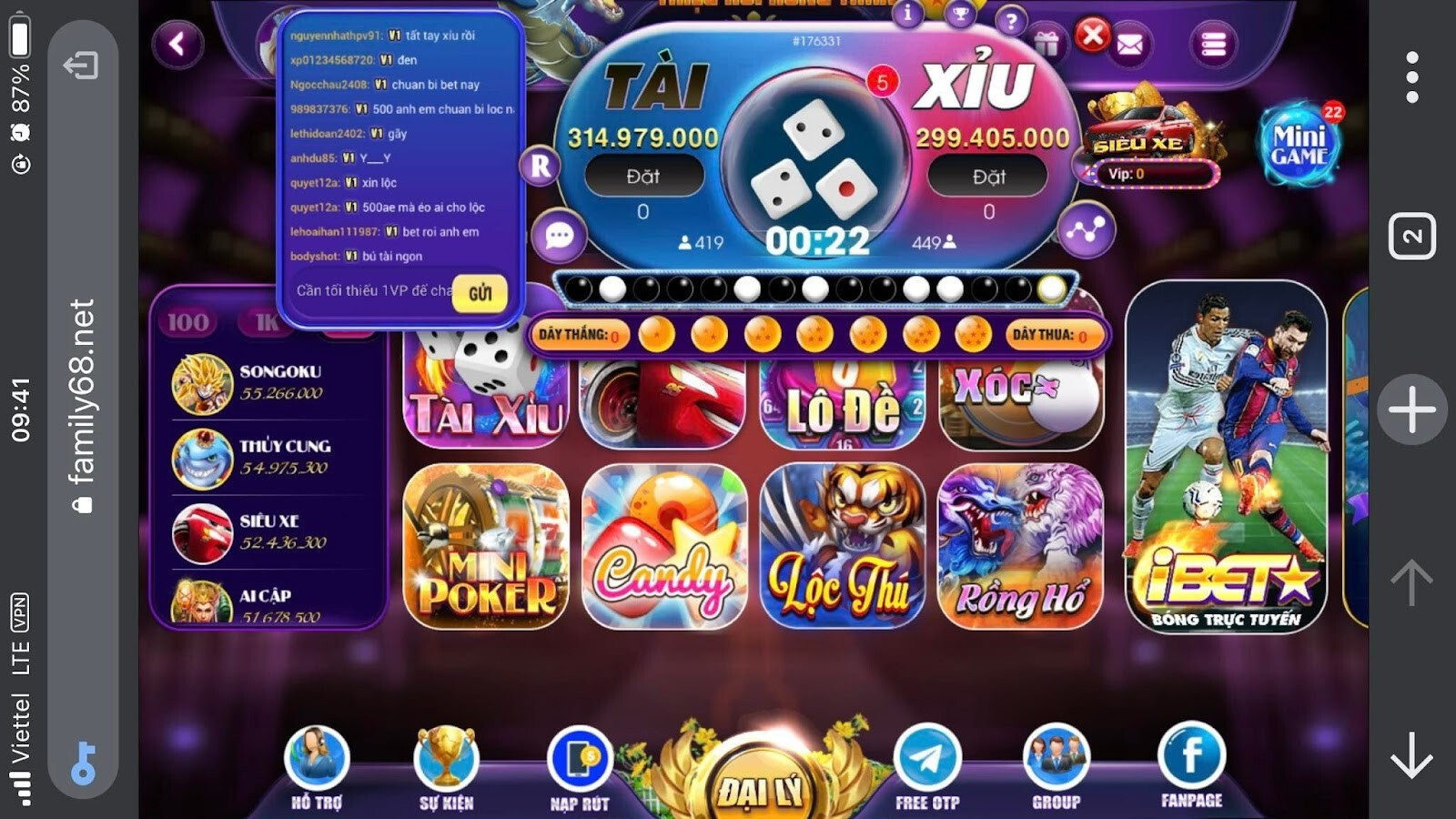 Giới thiệu tổng quan về cổng game Family68 Net