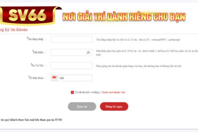 Hướng dẫn đăng ký SV66 dễ dàng – đơn giản cho người mới