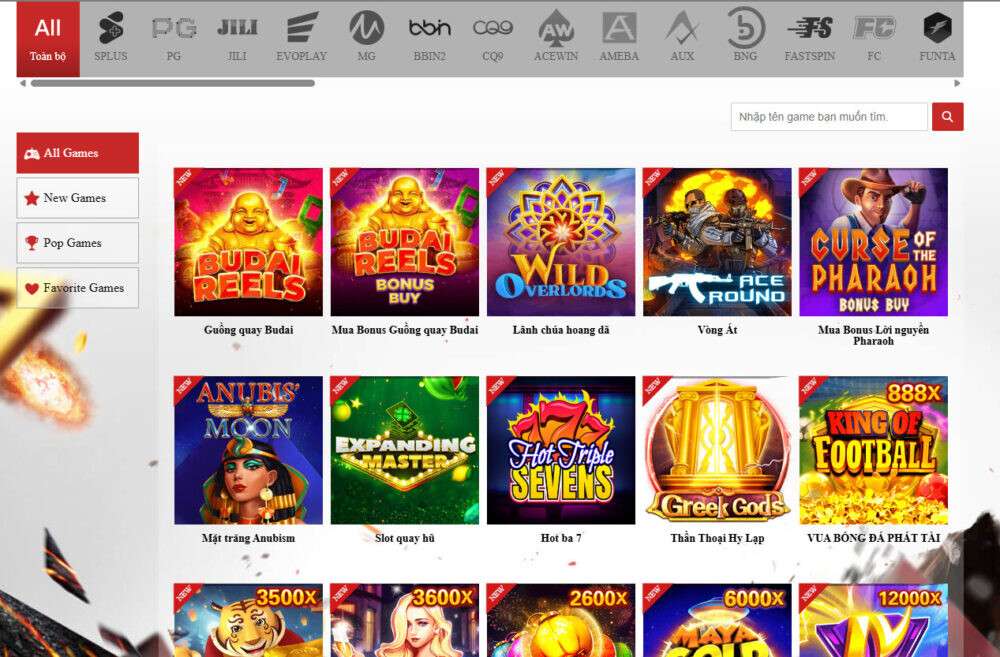 SV66 hiện nay đang là đối tác của 15 nhà phát hành nổ hũ - Slot đổi thưởng uy tín